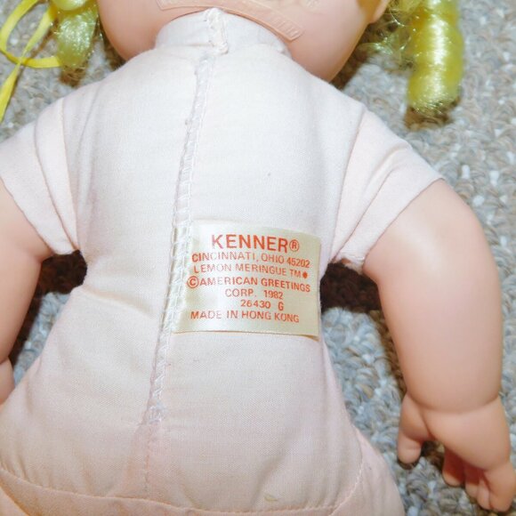 Vintage 1982 Kenner 14" Strawberry Shortcake Lemon Meringue Blow Kiss Baby Doll - Picture 5 of 5